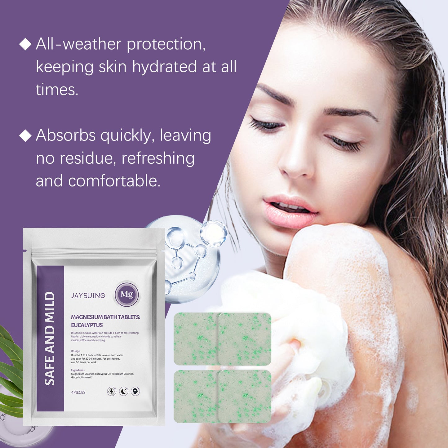 Eucalyptus Magnesium Bath Tablets