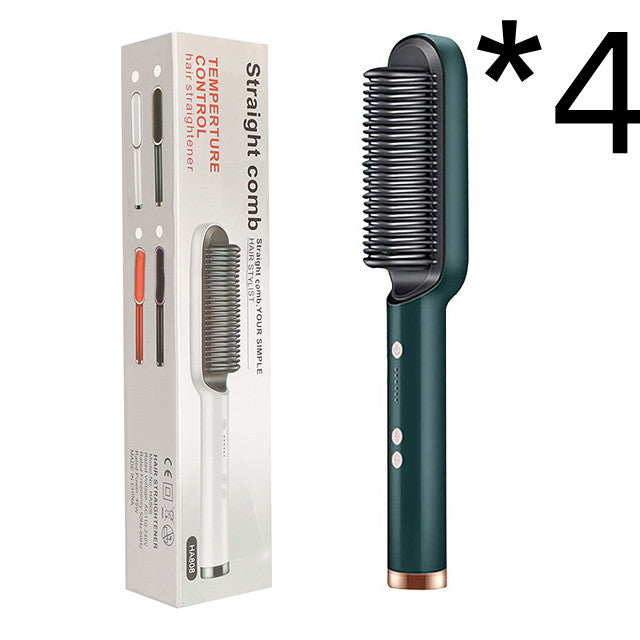 Hair Straightener Negative Ion Curling Hot Comb Brush