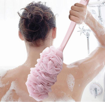 Long Handle Mesh Shower Scrubber