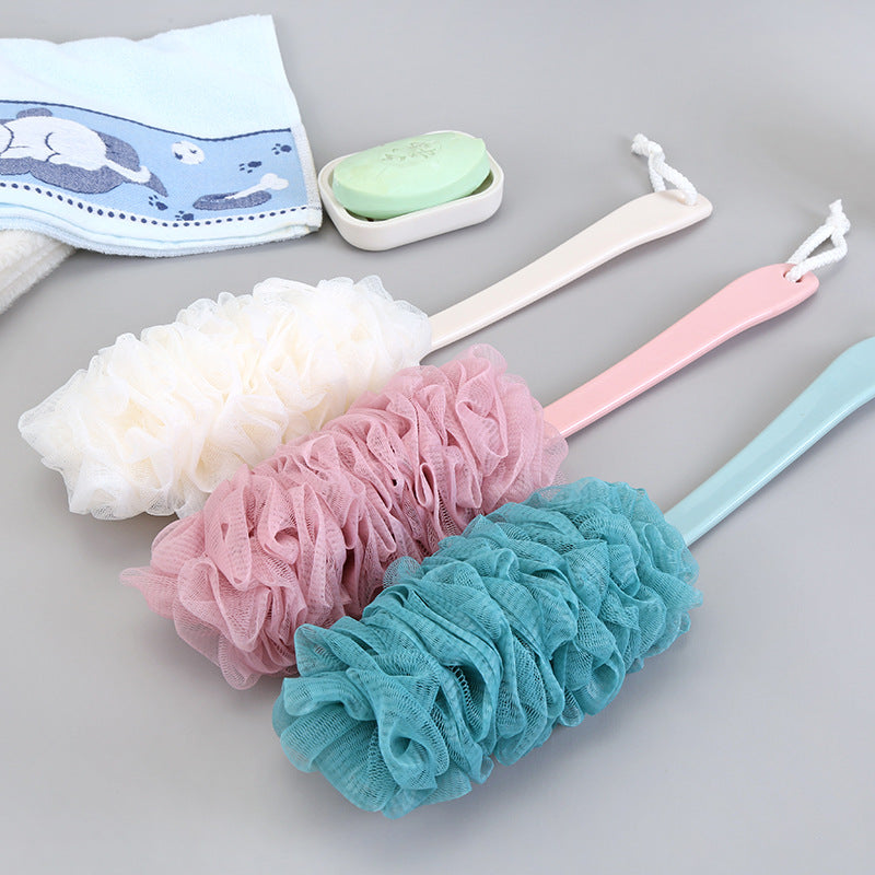 Long Handle Mesh Shower Scrubber
