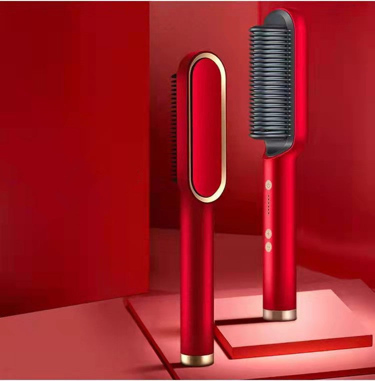 Hair Straightener Negative Ion Curling Hot Comb Brush