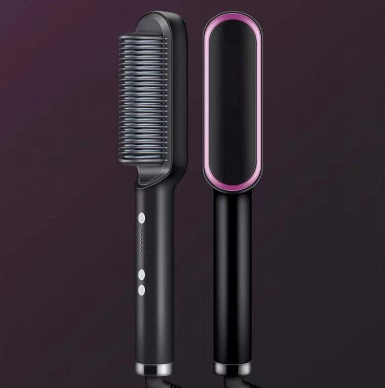 Hair Straightener Negative Ion Curling Hot Comb Brush