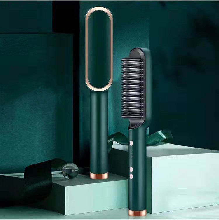Hair Straightener Negative Ion Curling Hot Comb Brush