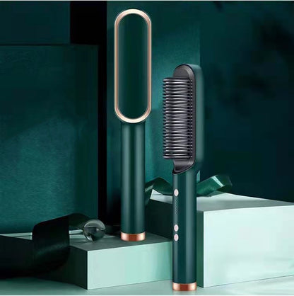 Hair Straightener Negative Ion Curling Hot Comb Brush