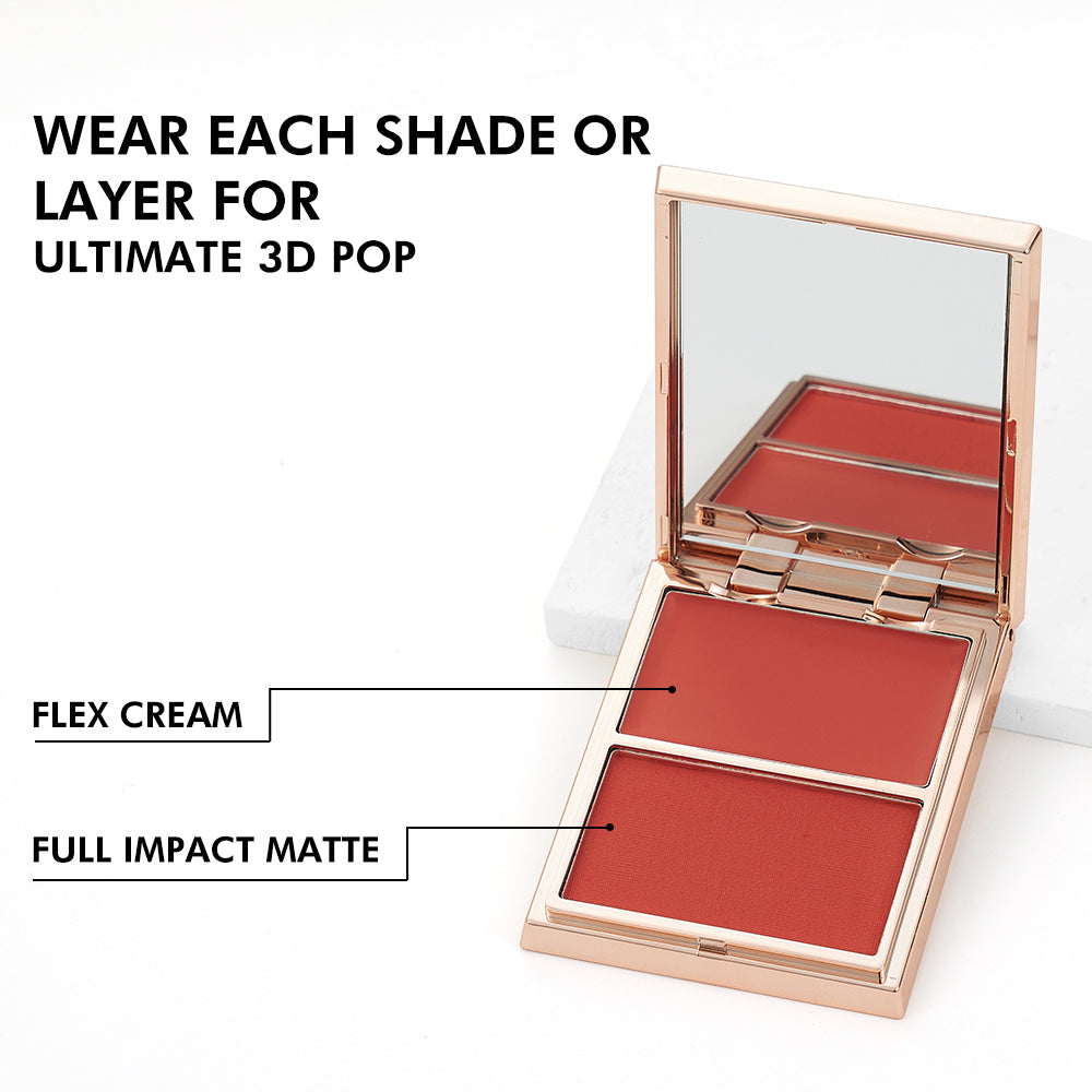 Double Take Powder Blush Duo Long Lasting Makeup
