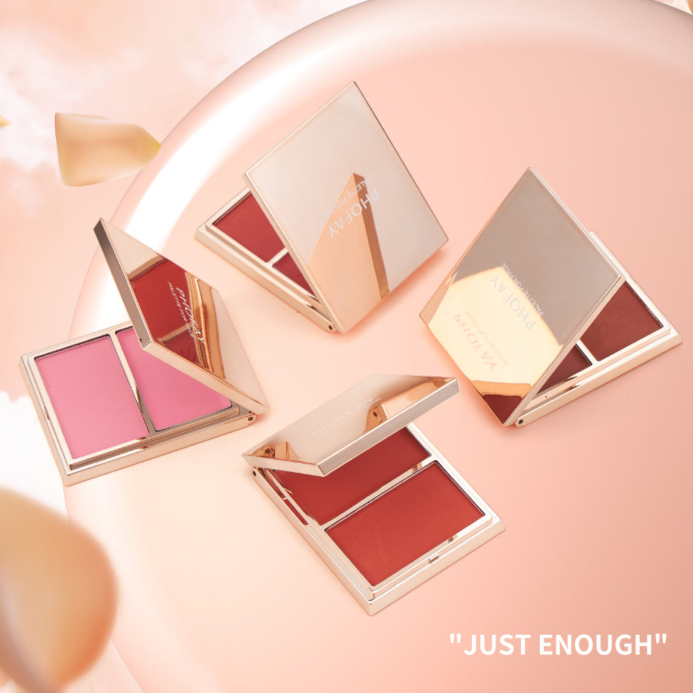 Double Take Powder Blush Duo Long Lasting Makeup