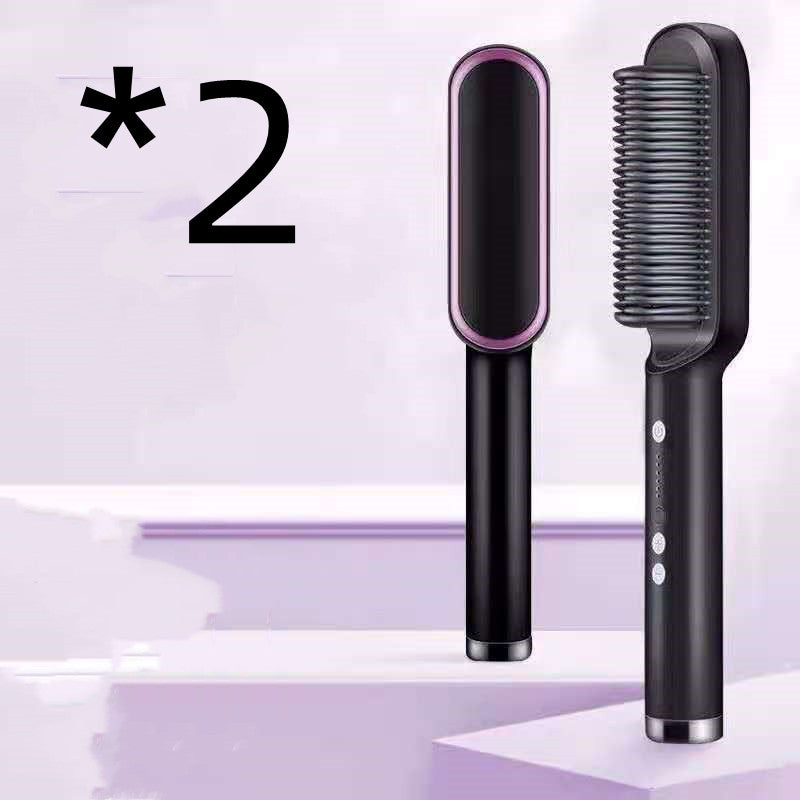 Hair Straightener Negative Ion Curling Hot Comb Brush