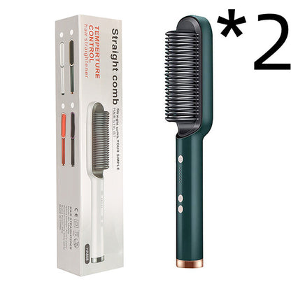 Hair Straightener Negative Ion Curling Hot Comb Brush