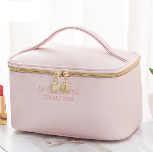 Portable PU Leather Makeup Bag