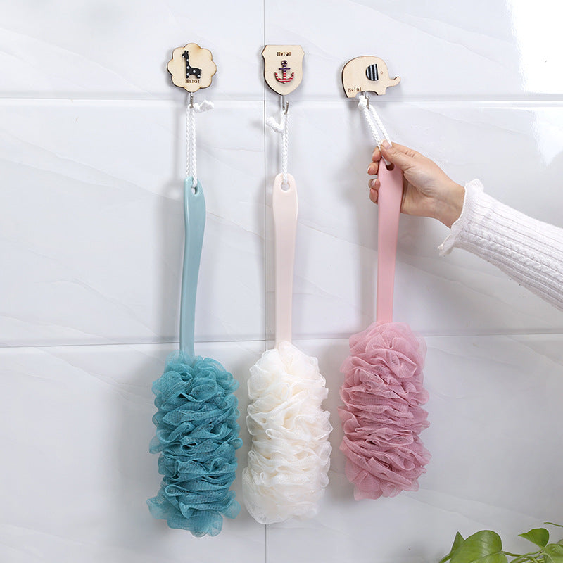 Long Handle Mesh Shower Scrubber