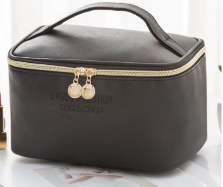 Portable PU Leather Makeup Bag