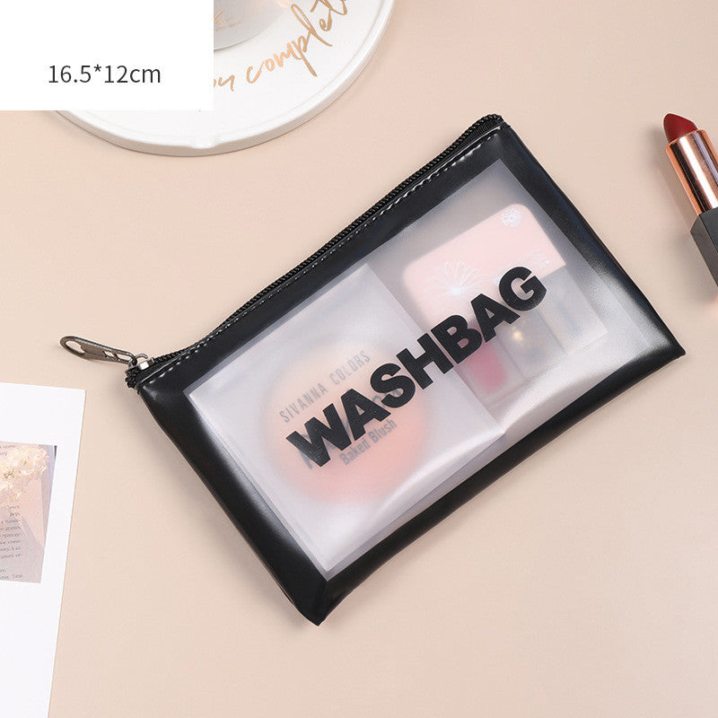 Transparent PU PVC Makeup Bag Set