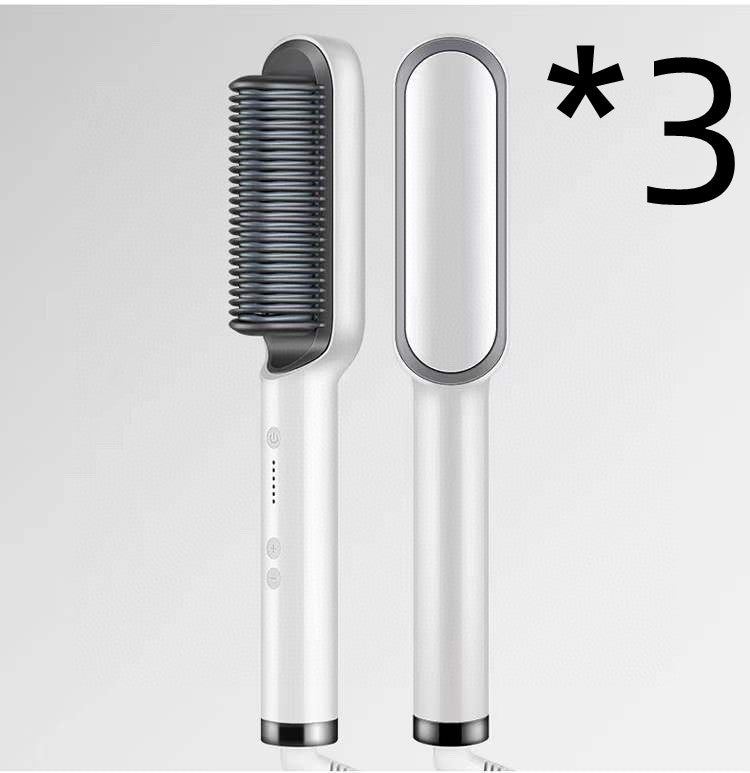Hair Straightener Negative Ion Curling Hot Comb Brush