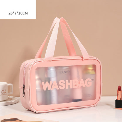 Transparent PU PVC Makeup Bag Set