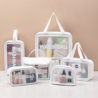 Transparent PU PVC Makeup Bag Set