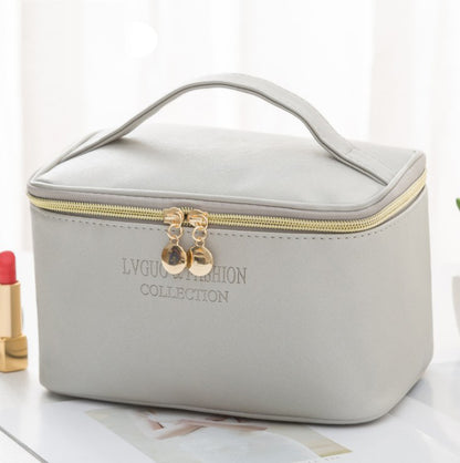 Portable PU Leather Makeup Bag
