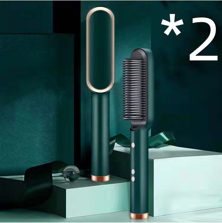 Hair Straightener Negative Ion Curling Hot Comb Brush
