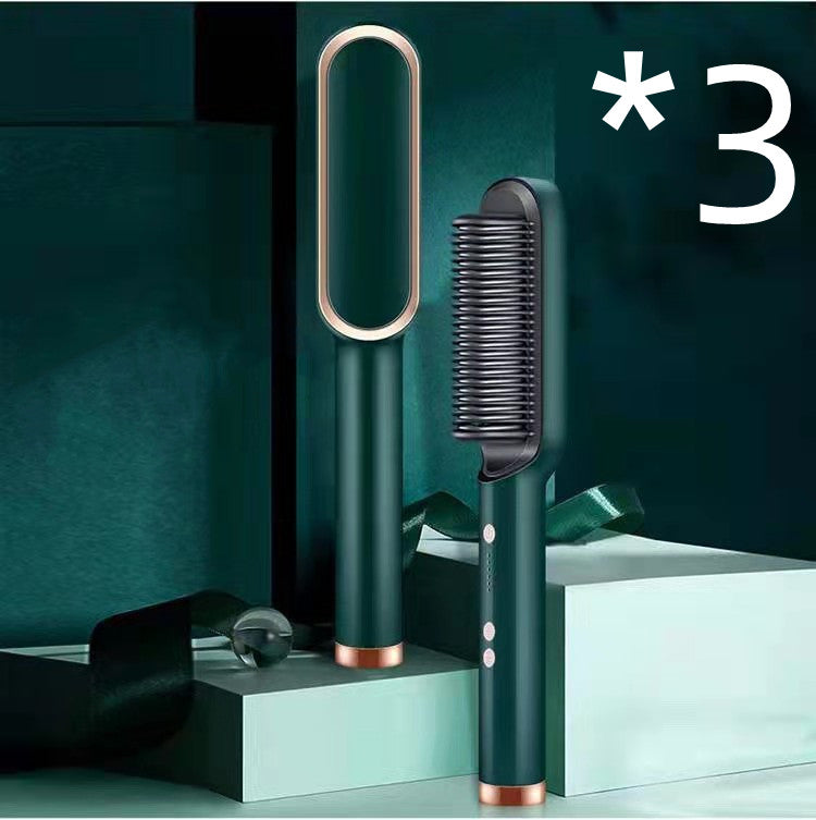 Hair Straightener Negative Ion Curling Hot Comb Brush