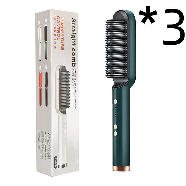Hair Straightener Negative Ion Curling Hot Comb Brush