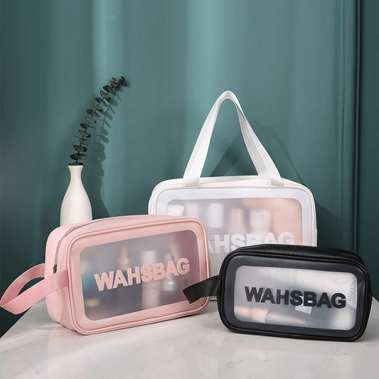 Transparent PU PVC Makeup Bag Set