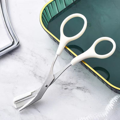 Curved Eyebrow Trimming Knife Comb