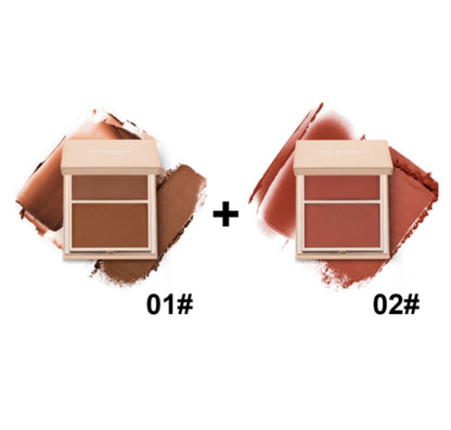 Double Take Powder Blush Duo Long Lasting Makeup
