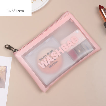Transparent PU PVC Makeup Bag Set