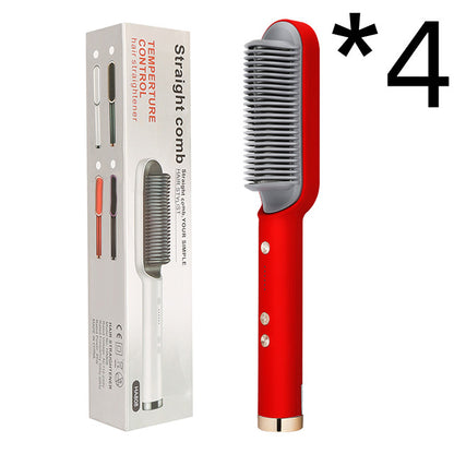 Hair Straightener Negative Ion Curling Hot Comb Brush