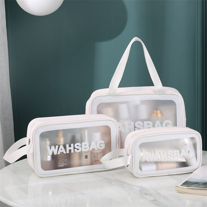 Transparent PU PVC Makeup Bag Set
