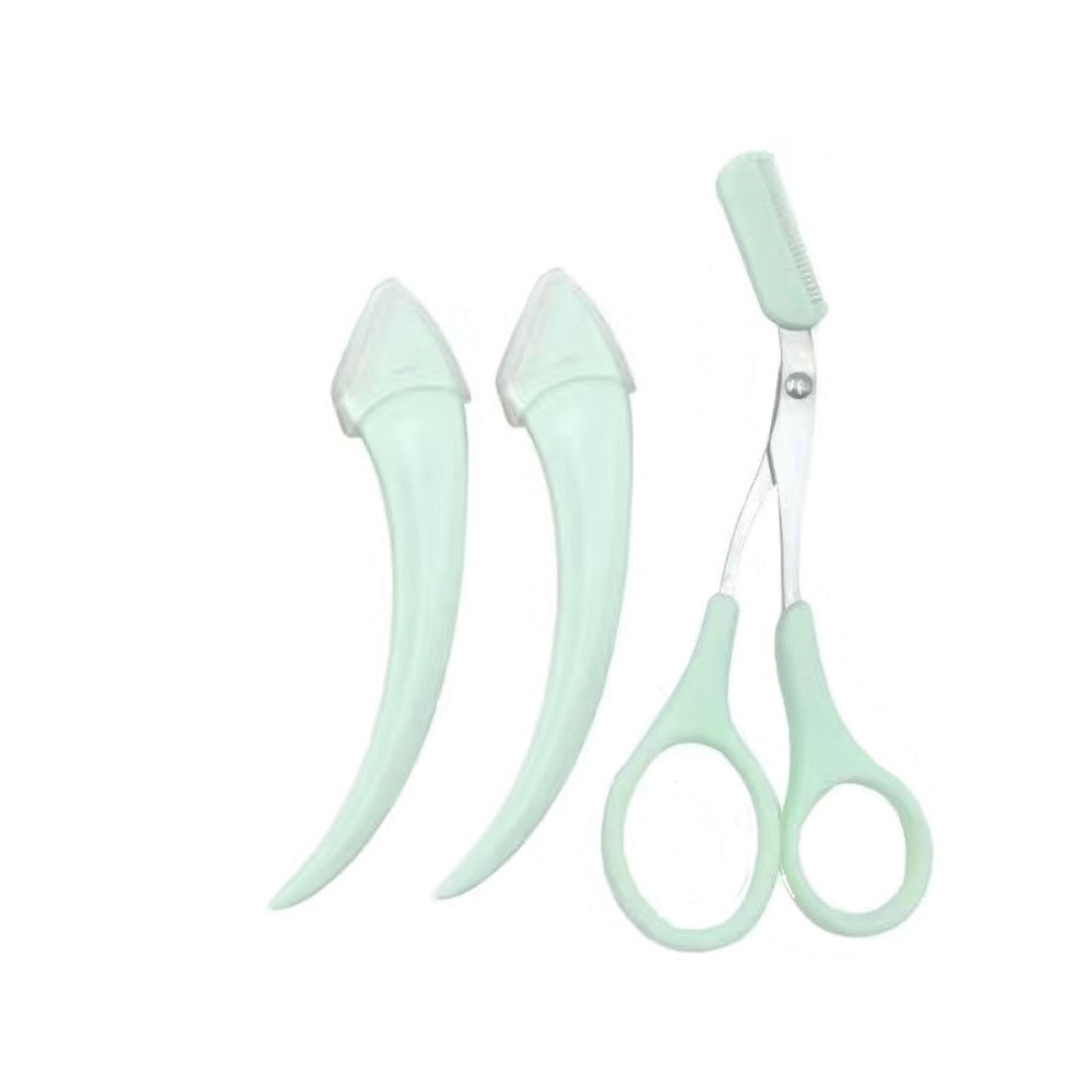 Curved Eyebrow Trimming Knife Comb