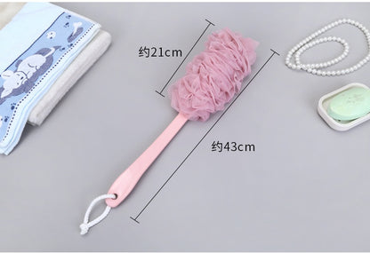Long Handle Mesh Shower Scrubber