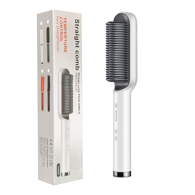 Hair Straightener Negative Ion Curling Hot Comb Brush