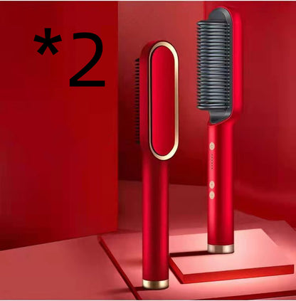 Hair Straightener Negative Ion Curling Hot Comb Brush