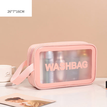 Transparent PU PVC Makeup Bag Set