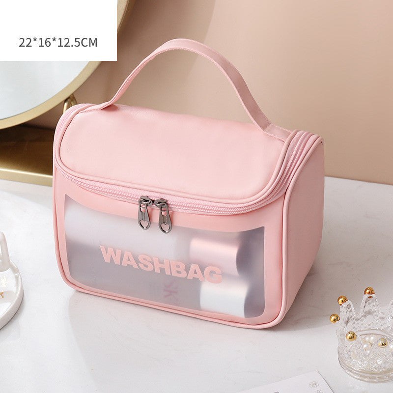 Transparent PU PVC Makeup Bag Set