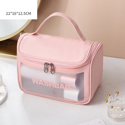Transparent PU PVC Makeup Bag Set
