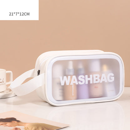 Transparent PU PVC Makeup Bag Set