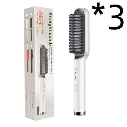Hair Straightener Negative Ion Curling Hot Comb Brush