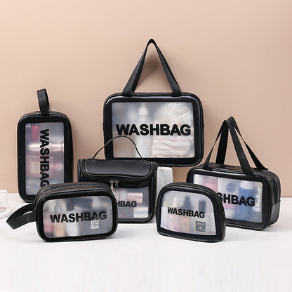 Transparent PU PVC Makeup Bag Set