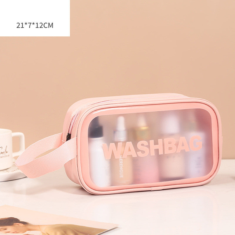 Transparent PU PVC Makeup Bag Set