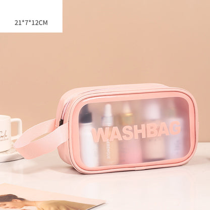 Transparent PU PVC Makeup Bag Set