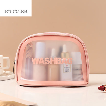 Transparent PU PVC Makeup Bag Set