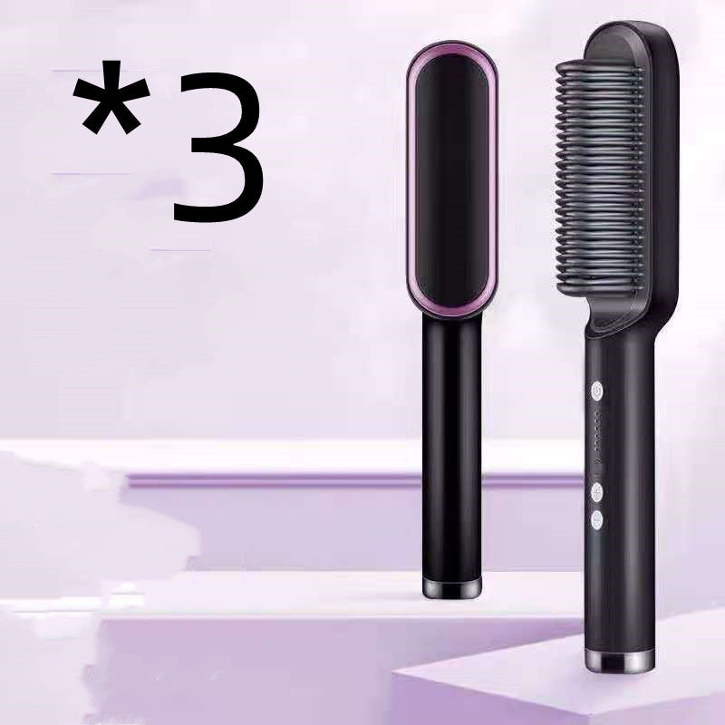 Hair Straightener Negative Ion Curling Hot Comb Brush