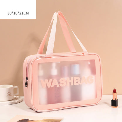 Transparent PU PVC Makeup Bag Set