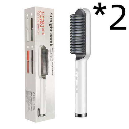 Hair Straightener Negative Ion Curling Hot Comb Brush